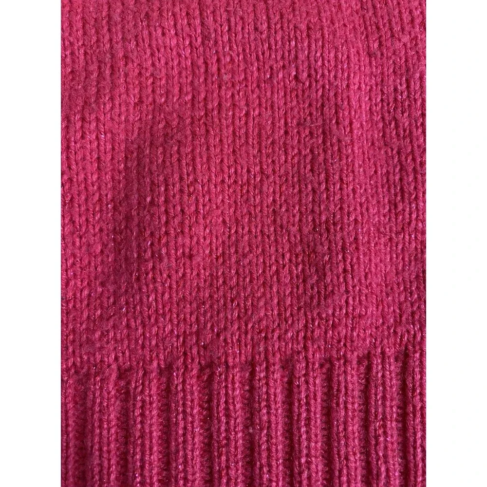 Justice Girl 12 Hot Pink Sequin Sweat Dress Short Sleeve